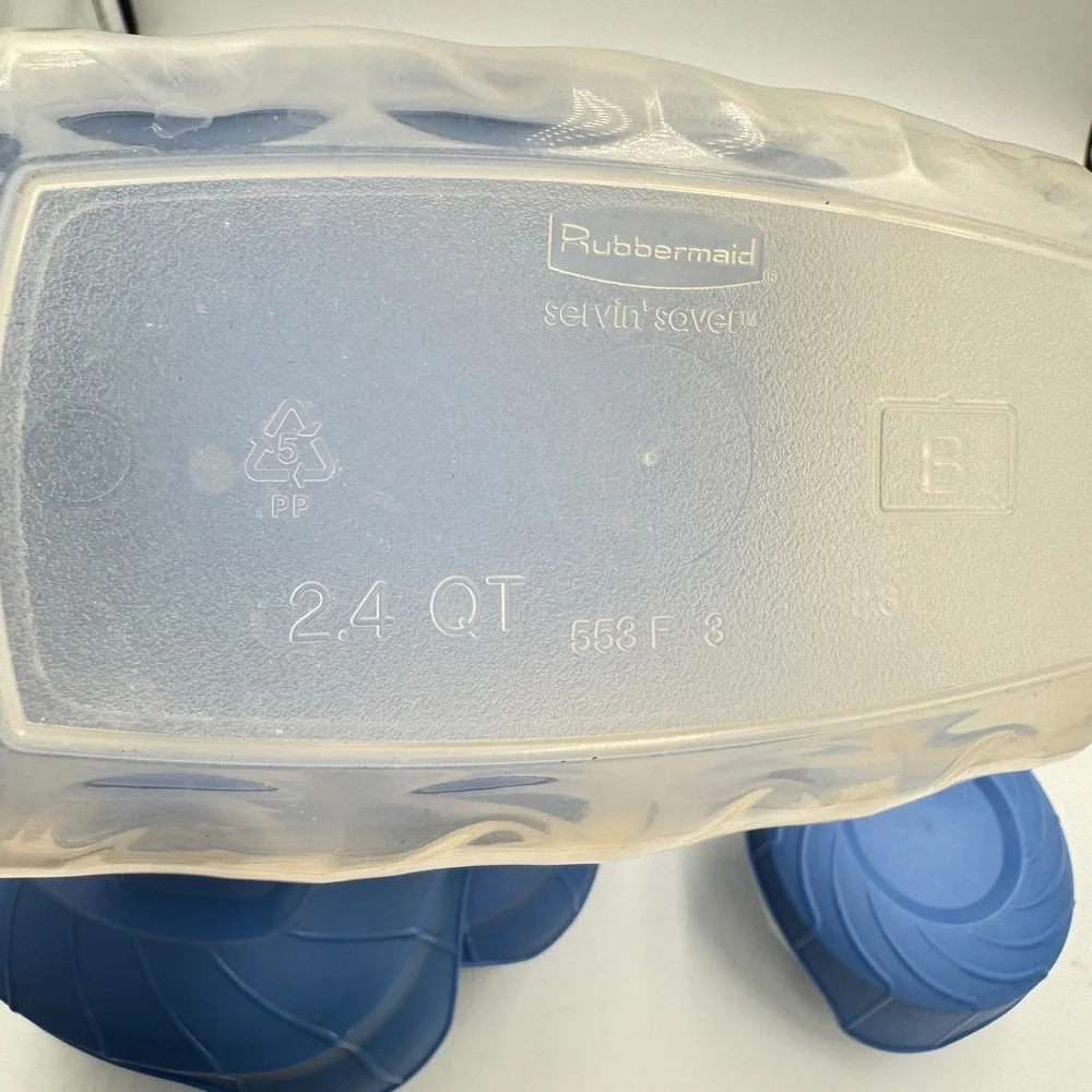 Rubbermaid Food Storage Containers Blue Servin Saver Set 1.3 2.4 6.5